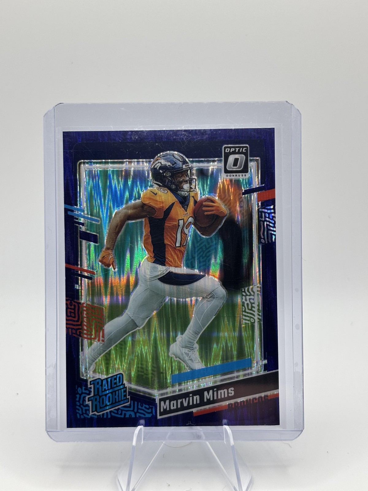 2023 Donruss Optic #231 Marvin Mims Purple Shock