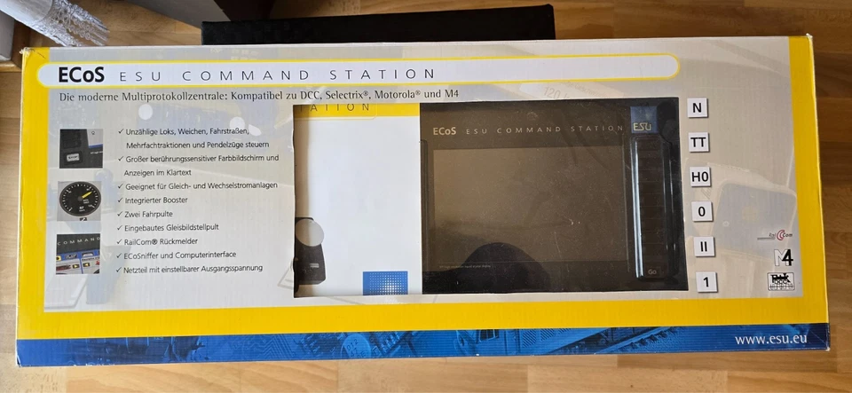 ESU 50210  ECoS  Zentrale, 6A 7 Farb TFT Display, MM/DCC/SX/M4 mit Netzteil OVP - Bild 4 von 4