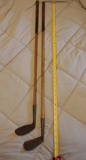 2xHICKORY WOOD SHAFT MACGREGOR MASTER MASHIE NIBLICK GOLF CLUB 6-2 IRON RH