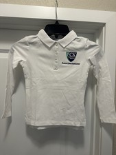 NWT Tommy Hilfiger School Uniform Boys White LS Polo Parker Core Knowledge 6