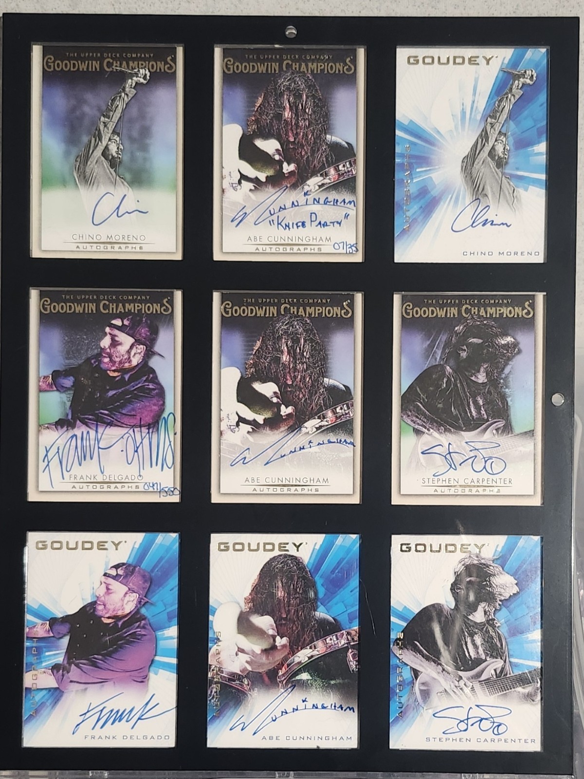 2021 Goodwin Champions Deftones Autos Chino Moreno Abe Steph Frank Rare /35