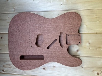 Unfinished Telecaster Style Body Australian Lacewood 2-Piece CNC Made 5.6lb