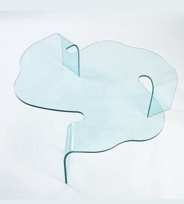 Vintage Glass Coffee Table by Hans Von Klier - Fiam, Italy Modern Organic