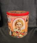Vintage Metal Tin Container With Victorian-themed Imagery By Baker's Estate — photo 3