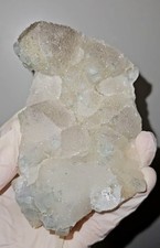 Seltener Fluorit auf Quarz – Longyan (China) – 9,6 cm – 234 g – Zuckerkristalle