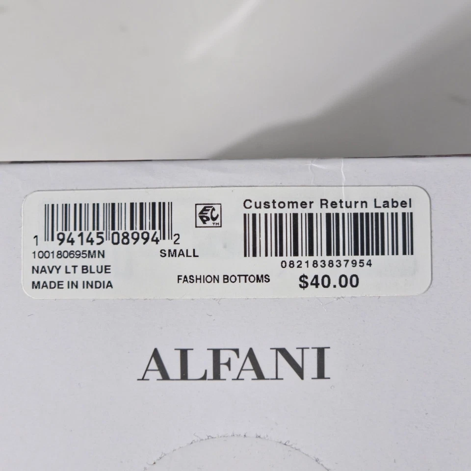 Трусы мужские Alfani Boxer маленькие темно-синие/светло-голубые нижнее белье 100% хлопок упаковка 4 шт. новые с ценниками - Изображение 4 из 4