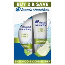 Head and Shoulders Green Apple Shampoo and Conditioner Dual Pack, All Hair Types