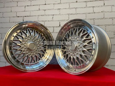 4X 15" BBS RS Mesh Style 4X100 4X108 Dish JDM Felgen für VW HONDA NISSAN Toyota - Bild 1 von 4