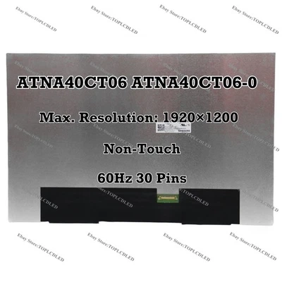 AIVILAND ATNA40CT06-0 OLED Screen Non-Touch LCD Display 14" 1920×1200 60Hz 30 Pins Panel