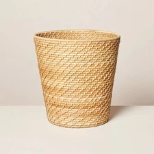 2.5gal Natural Woven Bathroom Wastebasket - Hearth & Hand with Magnolia