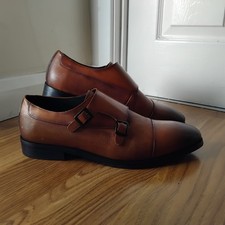 Pierre Cardin Paris Men's Brown Leather Slip On Shoes UK Size 9