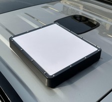 Rugged Flat Mount for Starlink Mini Hail-Resistant Roof and Roof Rack in Black