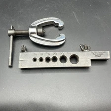 Vintage GlobeMaster 65460 Flaring Tool Die Block and Cone 3/16" to 5/8" Italy