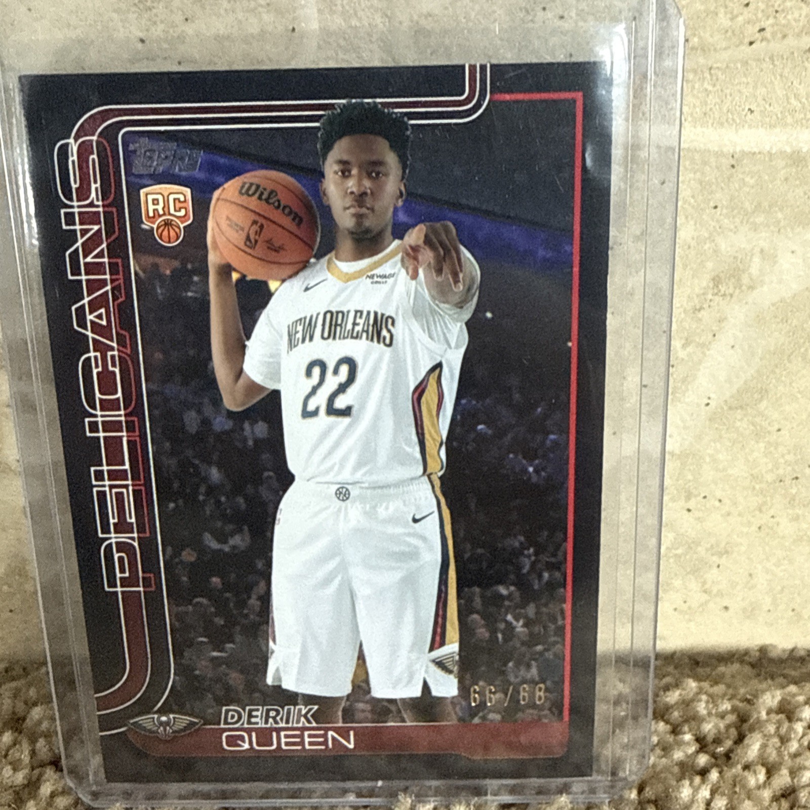 2025 Topps Basketball Derik Queen RC #213 BLACK /68