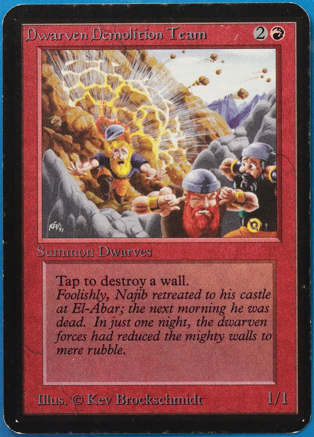Dwarven Demolition Team Alpha PLD Red Uncommon MAGIC CARD (ID# 510930) ABUGames