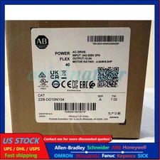 22B-D010N104 Allen Bradley Powerflex 40 AC Drive 5HP Surplus SEALED US Free Tax
