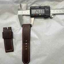 Greg Stevens Design GSD Watch 24mm Brown Leather Straps 77mm X 126mm,4.43 Thick