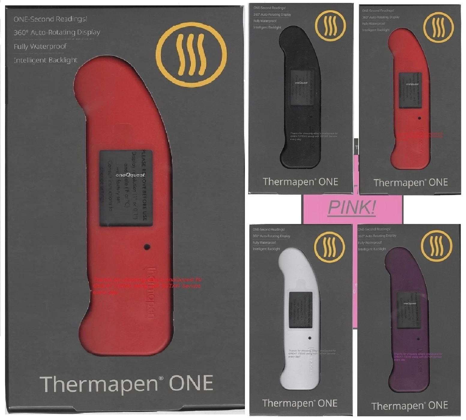 ThermoWorks Thermapen ONE Ultra-fast digital Pro Thermometer meat bake BBQ grill
Opens in a new wind