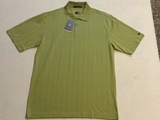 NIKE Tiger Woods Golf Polo Short Sleeve Shirt Green FitDry Men XL NWT 70 198512