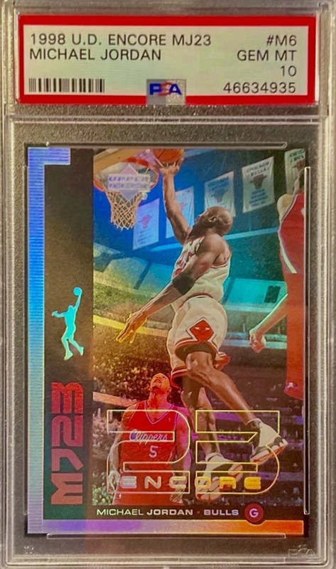 POP 6 PSA 10 Michael Jordan 1998 Upper Deck Encore Holographic 90s Insert MJ SSP