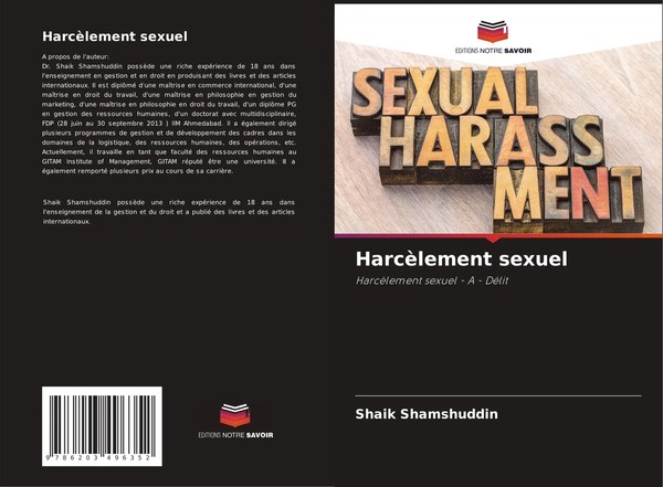 Shaik Shamshuddin | HarcèLement Sexuel | Taschenbuch | FranzöSisch (2022)-image