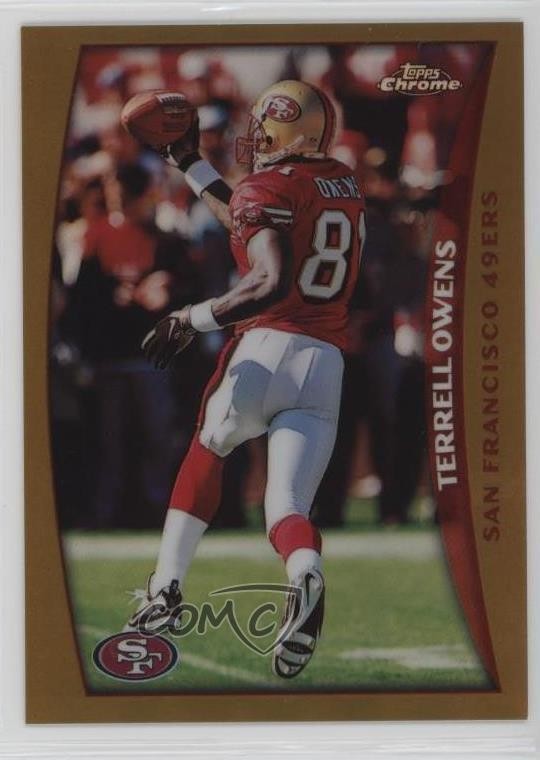 1998 Topps Chrome Refractor Terrell Owens #23 HOF