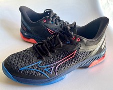 Mizuno Wave Exceed Tour 5 AC Tennis Shoes Men 7.5 Women 9 Black Blue EU 40 EUC