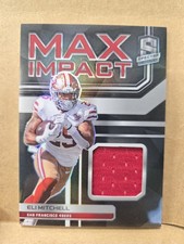 2022 Panini Spectra Max Impact /99 Elijah Mitchell Eli Mitchell #MI-EMI SF 49ers