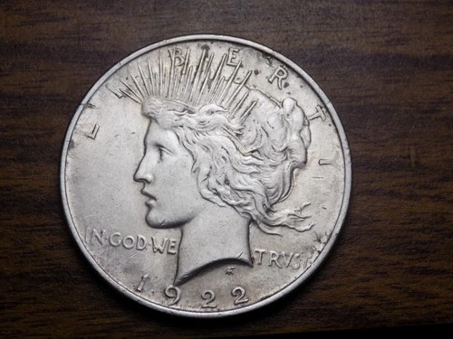 1922 Peace Dollar — photo from the most recent tracked eBay sale