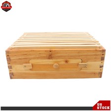 Fir Wood 10 Frame Bee Hive Beeswax Coated Bee Hives Starter Kit Bee Boxes Lan