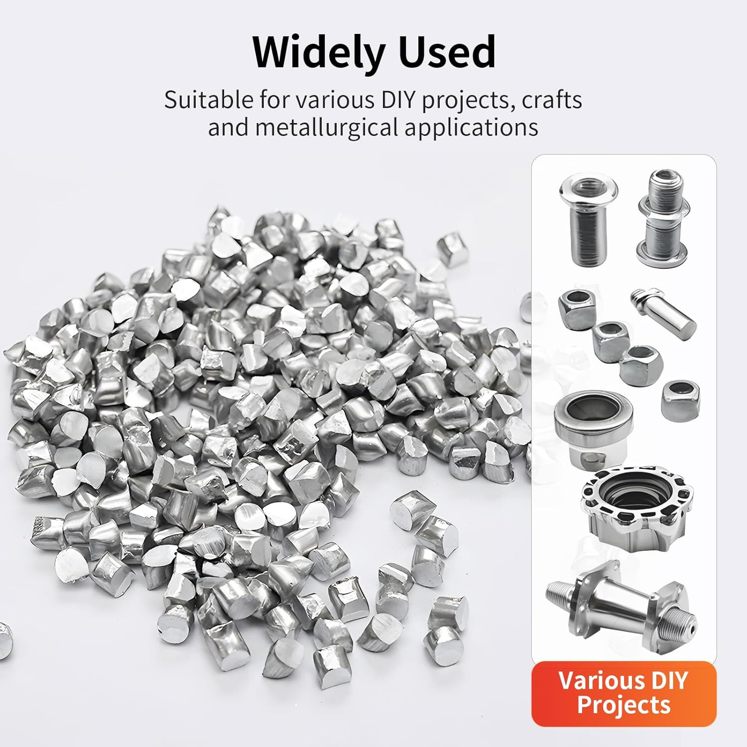 4 Lb Aluminum Pellets 99.6% Pure Raw Metal Casting Melting Foundry Shot Ingot