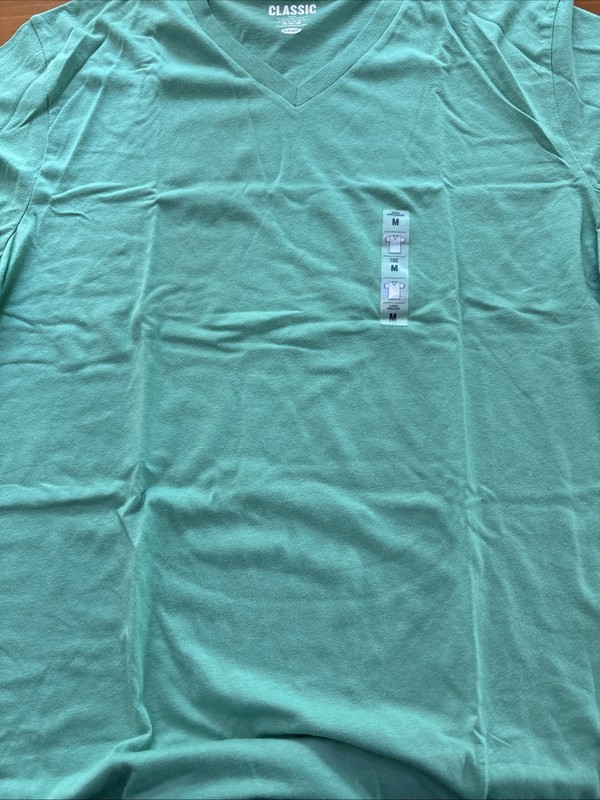 Old Navy Men Cotton T-Shirt Green Size Medium