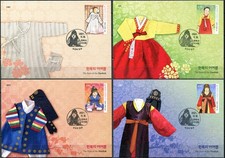 Korea South 2021 Hanbok for children (Maxi Cards Set. Mint)