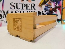 USED Napa Valley 12 Cassette Tape Holder Pine Wooden Storage Box Crate