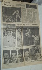 Vintage Elvis Presley Newspaper Magazine Lot Daily News People Mag Newsday