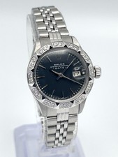 Rolex Datejust 26mm 6917 Black Baton Dial Custom Bezel Jubilee Box