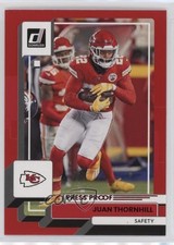 2022 Panini Donruss Press Proof Red Juan Thornhill #279 0zm5