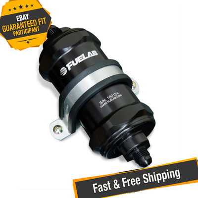 Fuelab 81812-1 Black 818 Series In-Line Fuel Filter