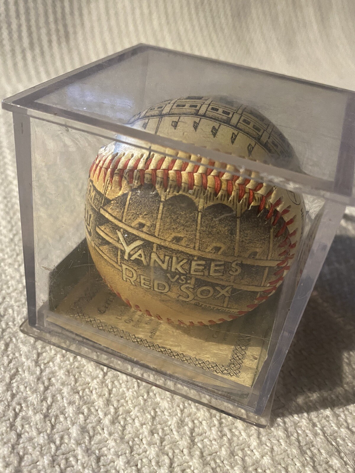 Yankee Stadium Opening Day 1923 Boston souvenir baseball