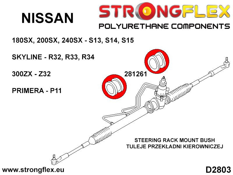 PU Full Suspension Bushing Kit Sport 286218A fits Nissan Z 300ZX