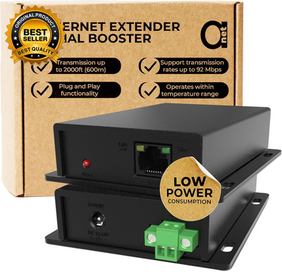 Ethernet Range Extender 600M 2000Ft over Twisted UTP Kit or BNC Cable or Copper 