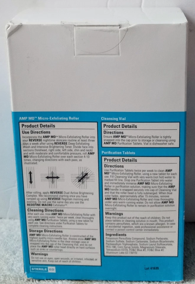 Rodan Fields Redefine AMP MD Micro-Exfoliating Roller Improves Skin Texture Seal - Image 2 of 3