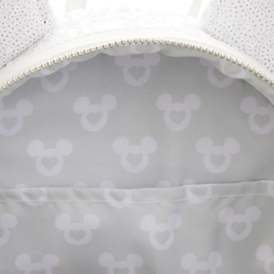 Minnie Mouse White Sequin Wedding Mini Backpack SKU: WDBK2341 New Sealed Minnie Mouse White Sequin Wedding Mini Backpack SKU  main image 4