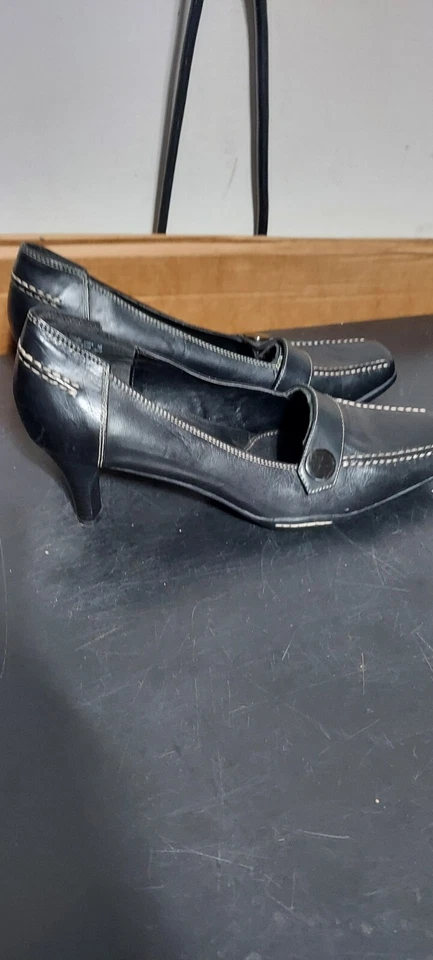 Zapatos de salón George punto negro mujer talla 10 Foto 2 de 4