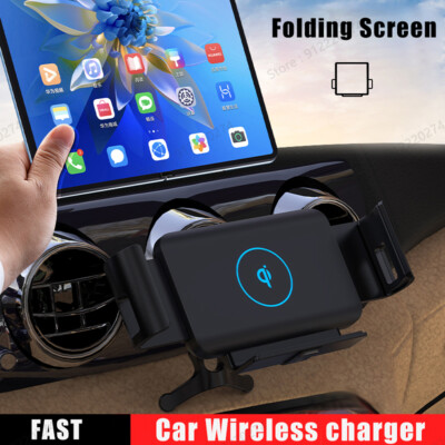 Wireless Car Charger Phone Car Mount Holder for Samsung Galaxy Z Fold 6/5/4/3/2
