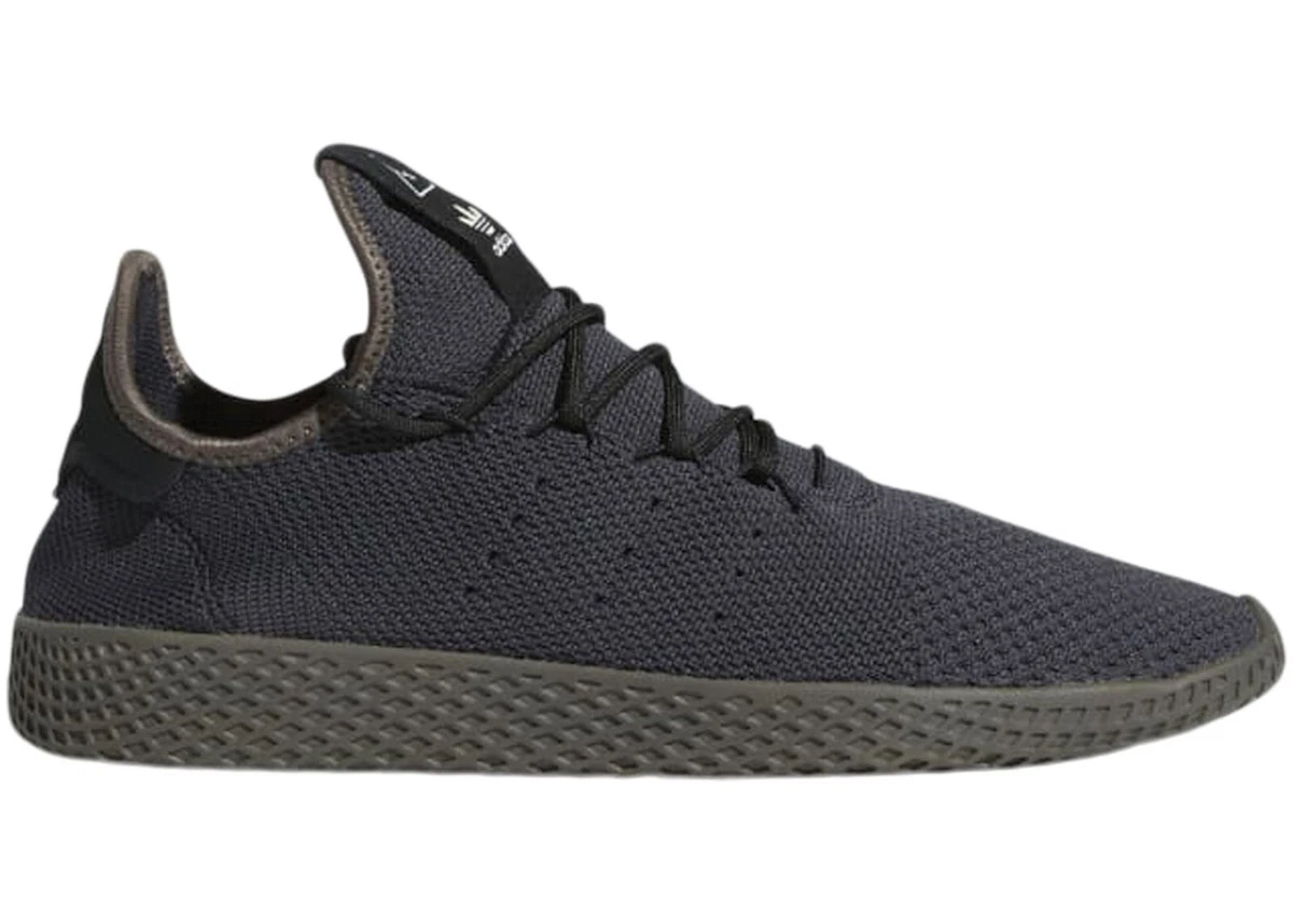 Men 9US adidas Tennis HU Pharrell Williams Trainers Black Grey Sneakers New | eBay