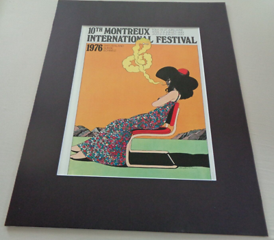 Montreaux International Festival 1976 Milton Glaser Musical Note