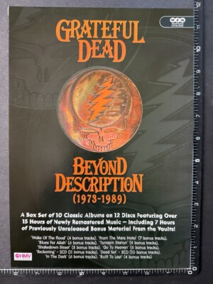 GRATEFUL DEAD - BEYOND DESCRIPTION 12X8'' Magazine Advert Poster M39