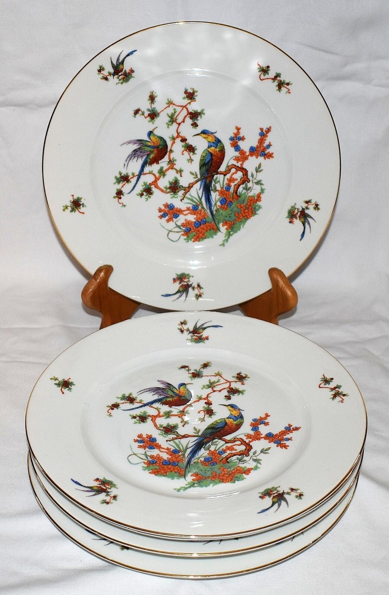 Bohemia China THE EATON BIRD OF PARADISE Set of 3/4