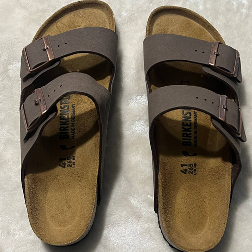 Birkenstock Arizona Birkibuc Mocca Narrow Fit Size 41 NIB | eBay